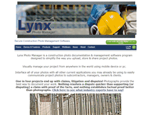 Tablet Screenshot of lynxphotomanager.com